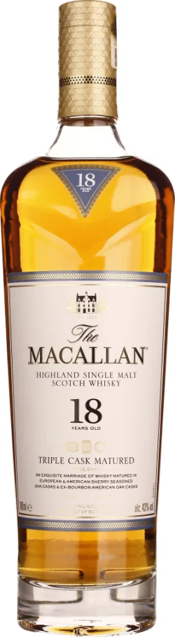 THE MACALLAN 18 YEARS TRIPLE CASK 70CL