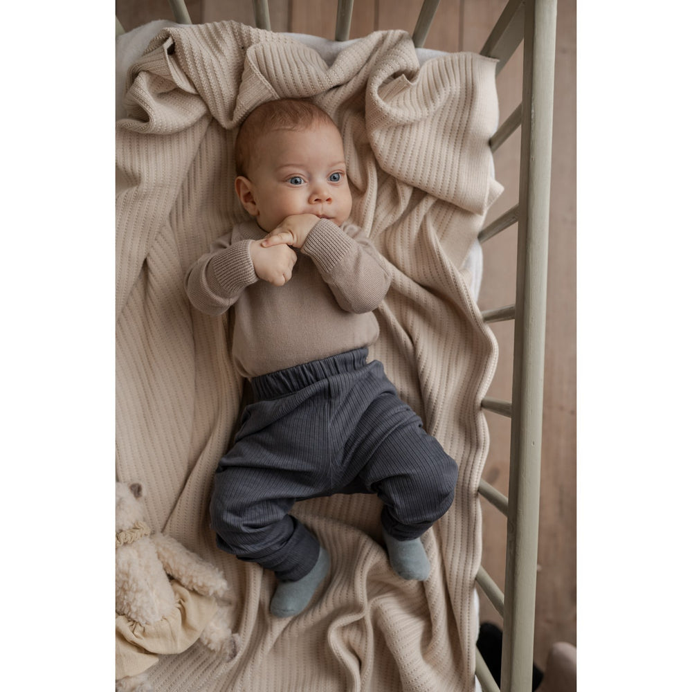Køb Hanevild Cream Oatmeal Martin Romper, Merinowool