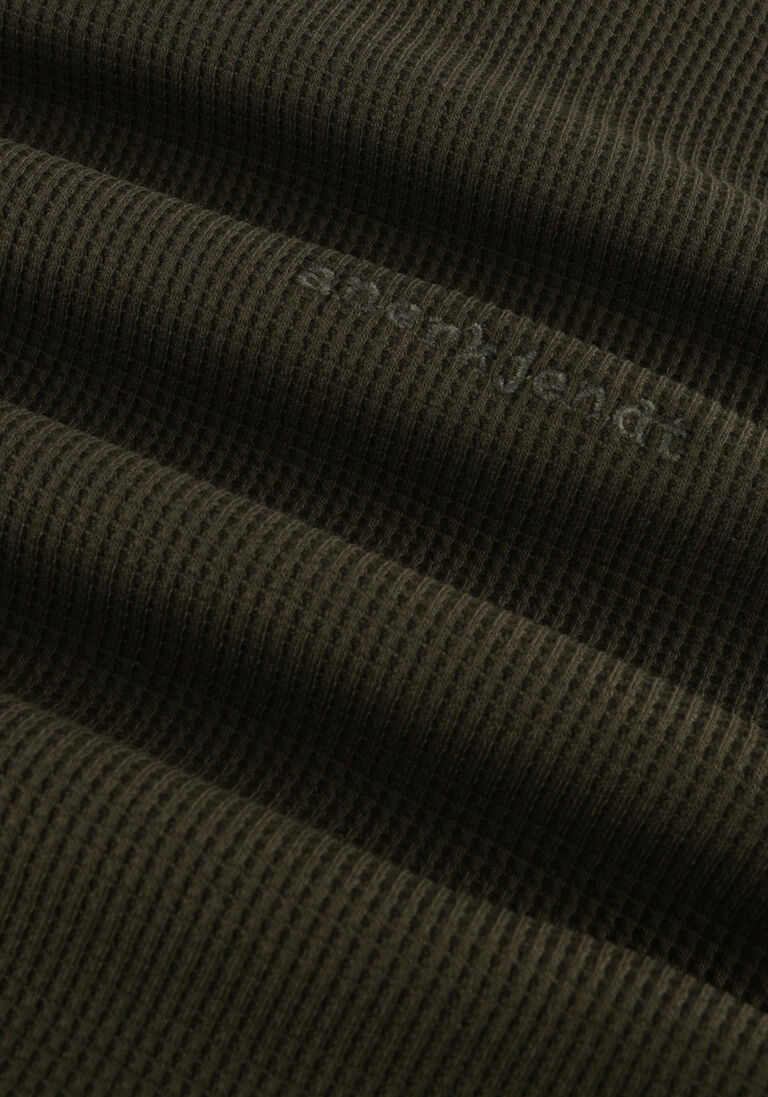 ANERKJENDT donkergroene anerkjendt  aksilo l/s waffle emb ls