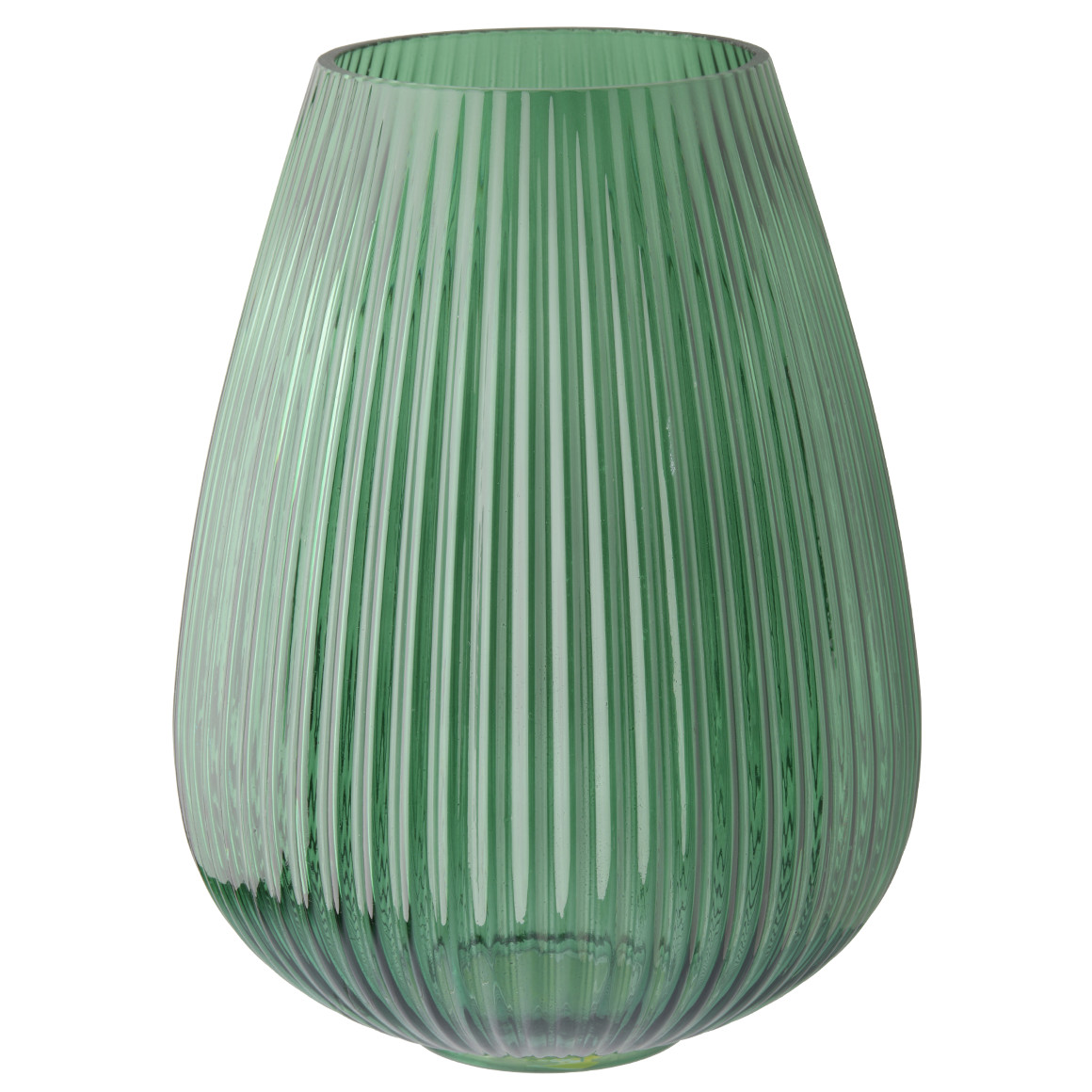 My Home Große Vase in geriffelter Optik grün