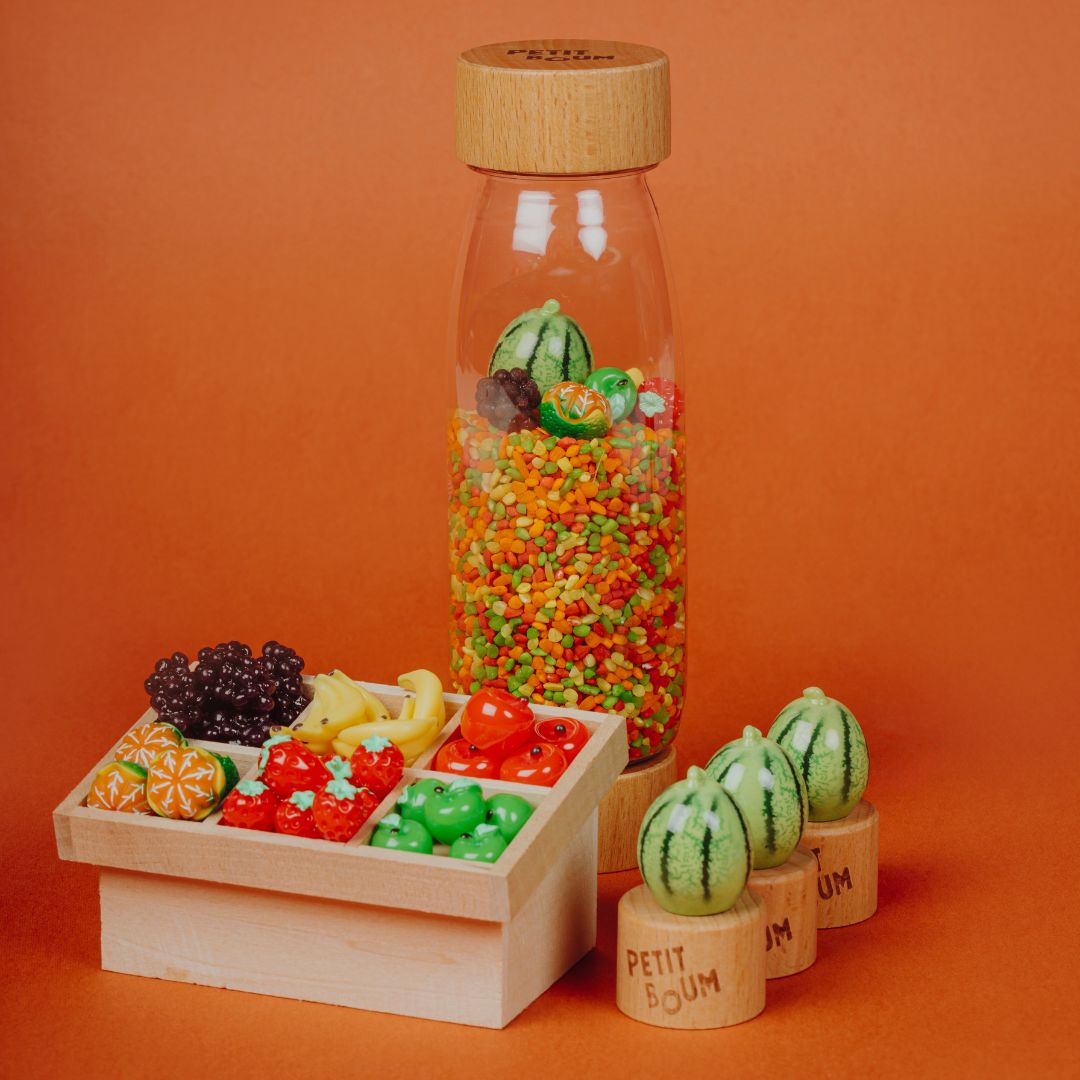 Petit boum sensorische fles learn - fruits