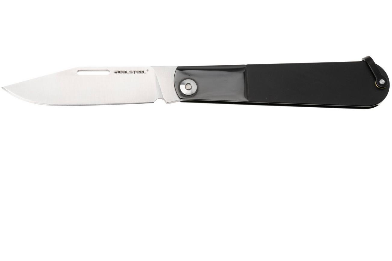Real Steel Barlow RB-3 8342B, Satin 12C27, Black Stainless Steel zakmes