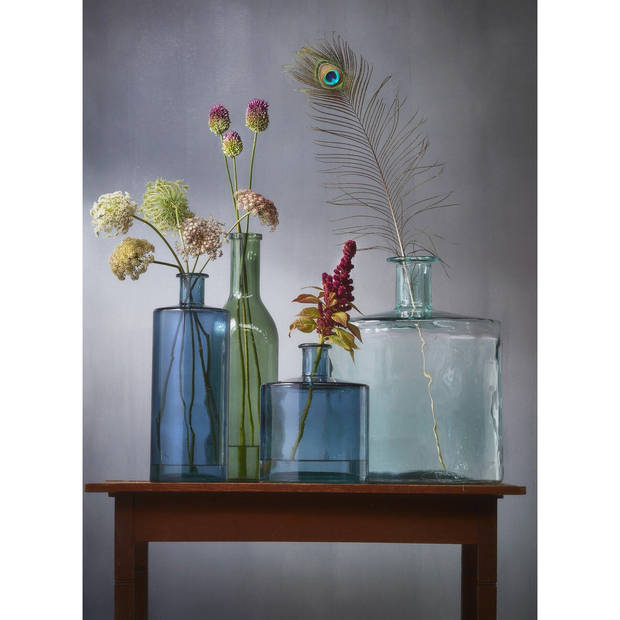 Decoratiefles / glazen fles groen 50 x 15 cm - Vazen