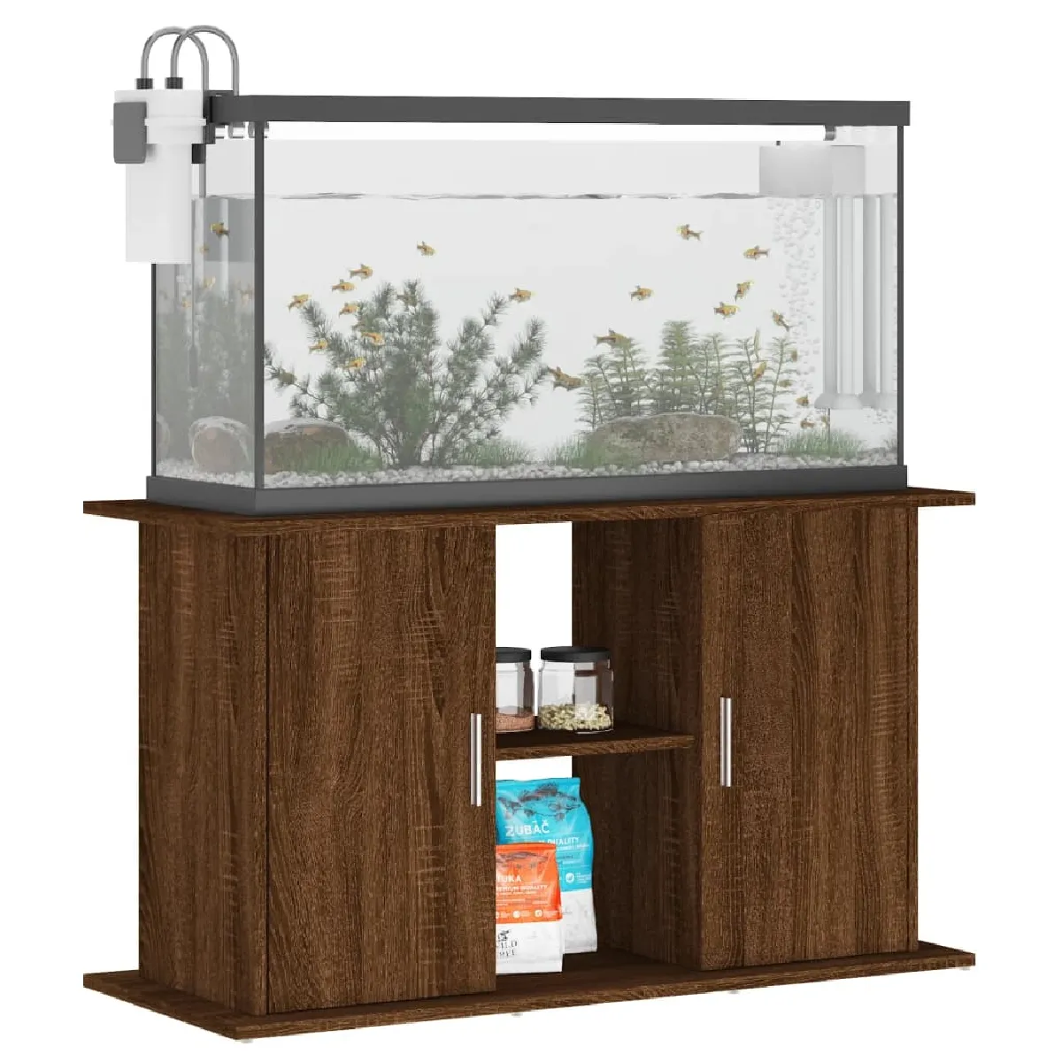 VIDAXL Support d'aquarium - Chêne marron