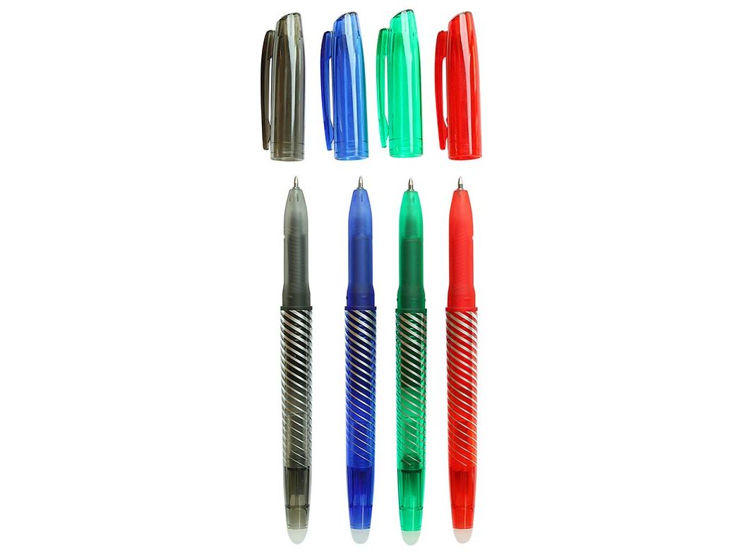CONJUNTO DE 4 CANETAS GEL AUCHAN APAGÁVEL