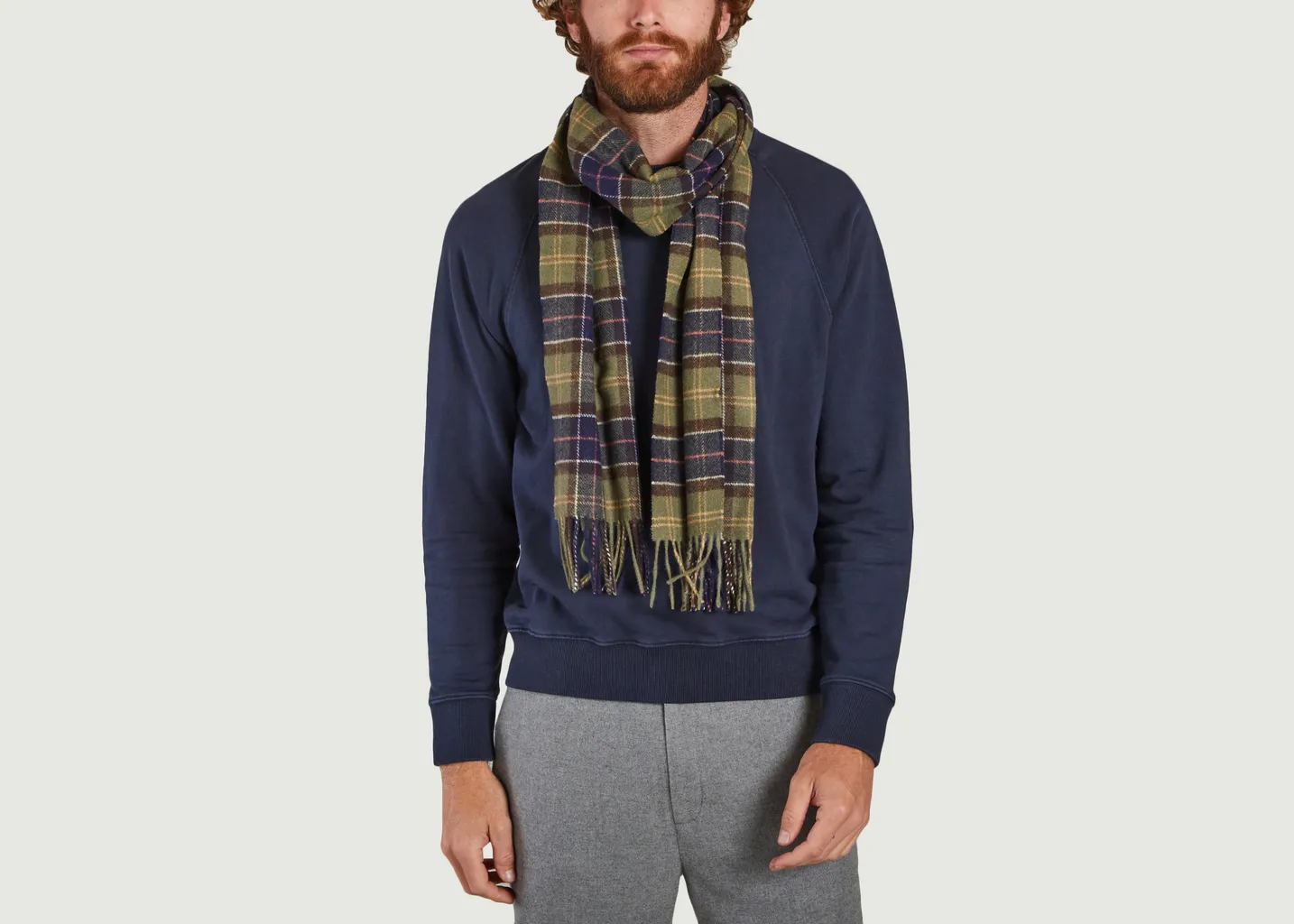 Echarpe tartan en laine Barbour