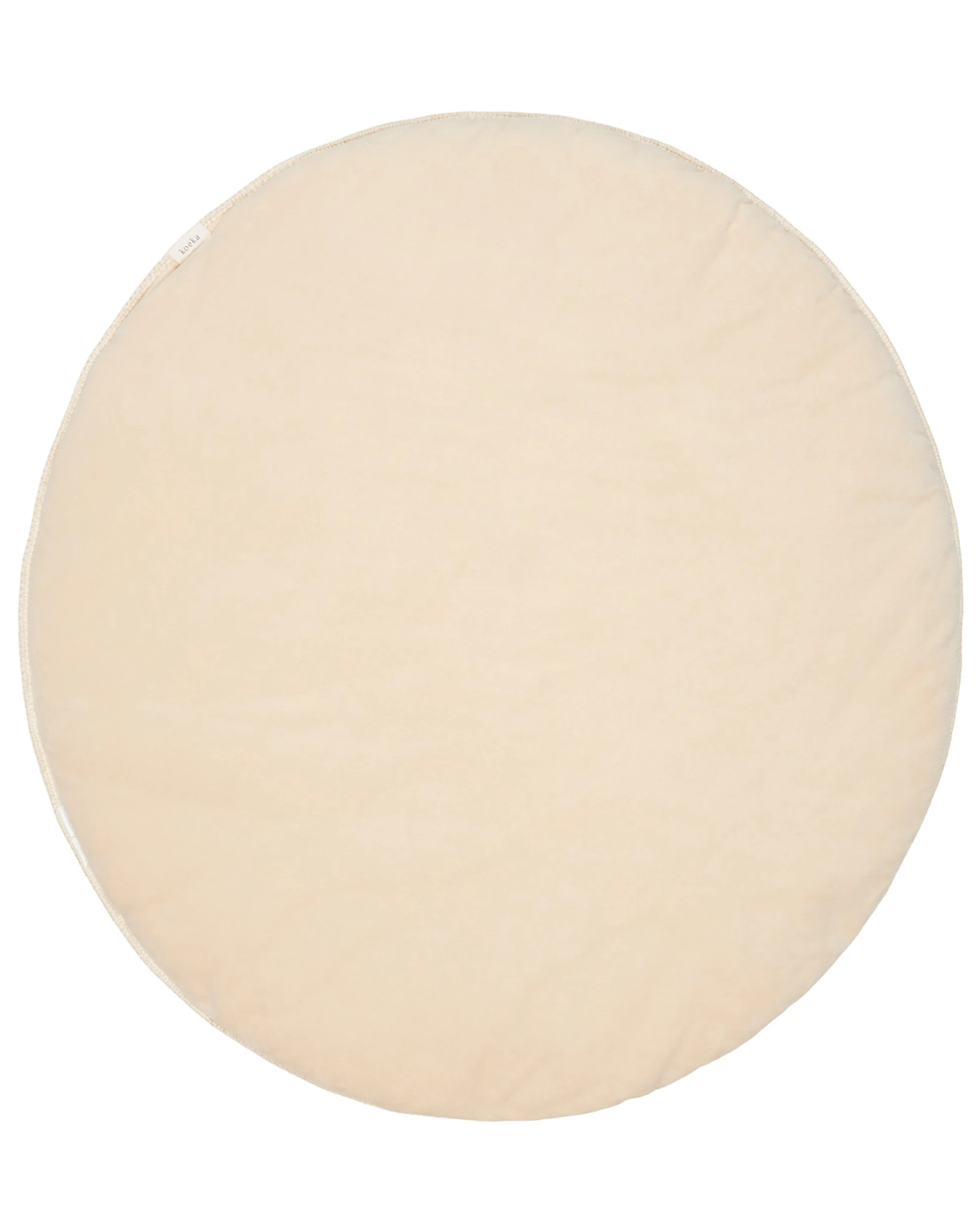 Runde Krabbeldecke ODDI (Ø 90) in soft earth/wam white