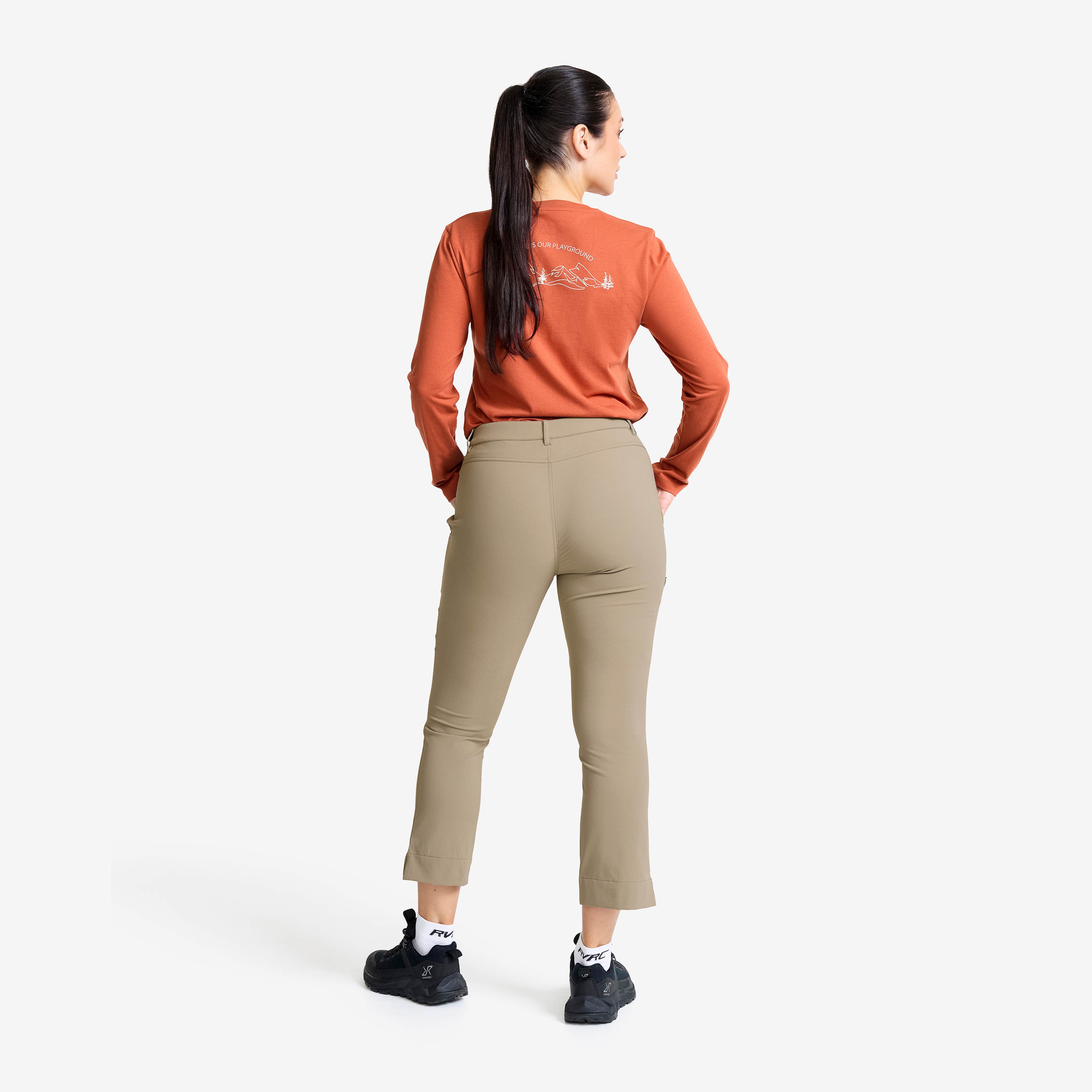Variety High-waist Cropped Pants Dame Brindle