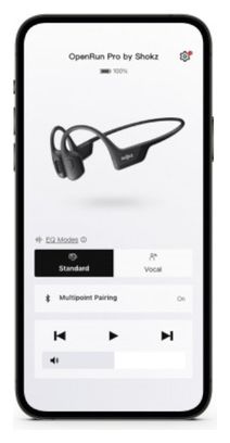 Casque Bluetooth à conduction osseuse Shokz OpenRun Pro Bleu