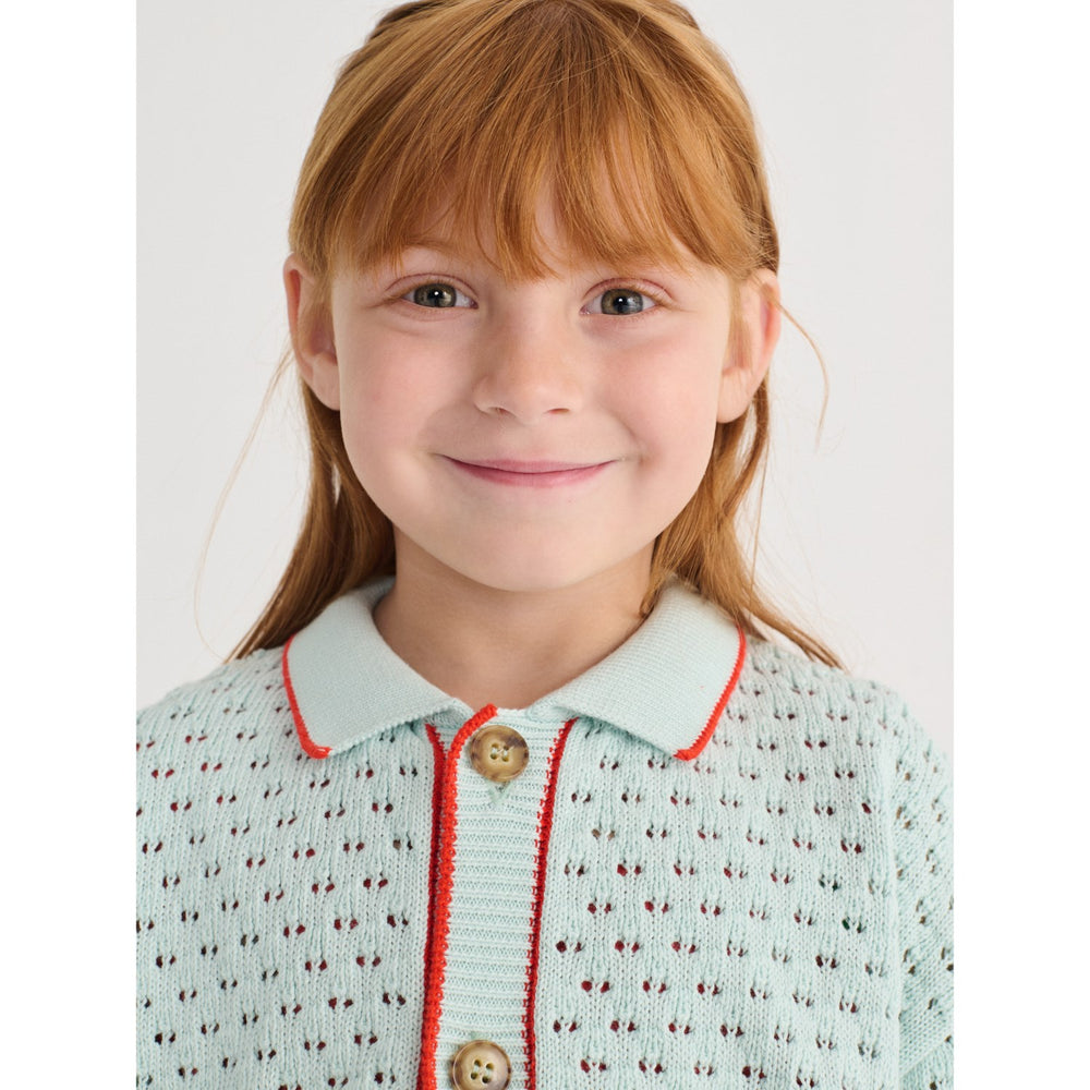Køb Bobo Choses Light Blue Bc Openwork Cardigan