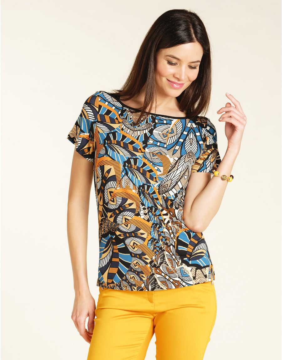 T-Shirt imprimé bleu