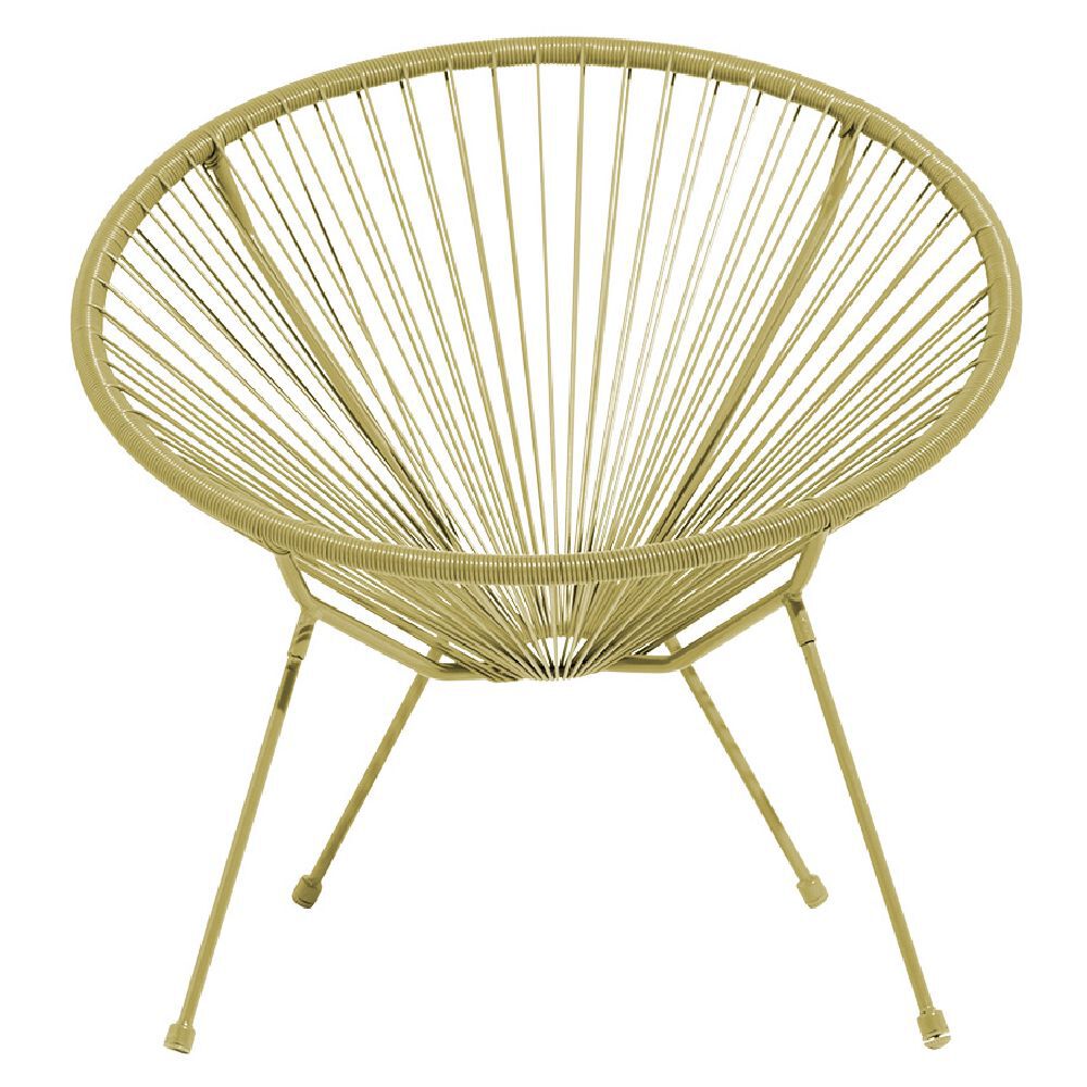 Fauteuil d'extérieur URBAN jaune ocre