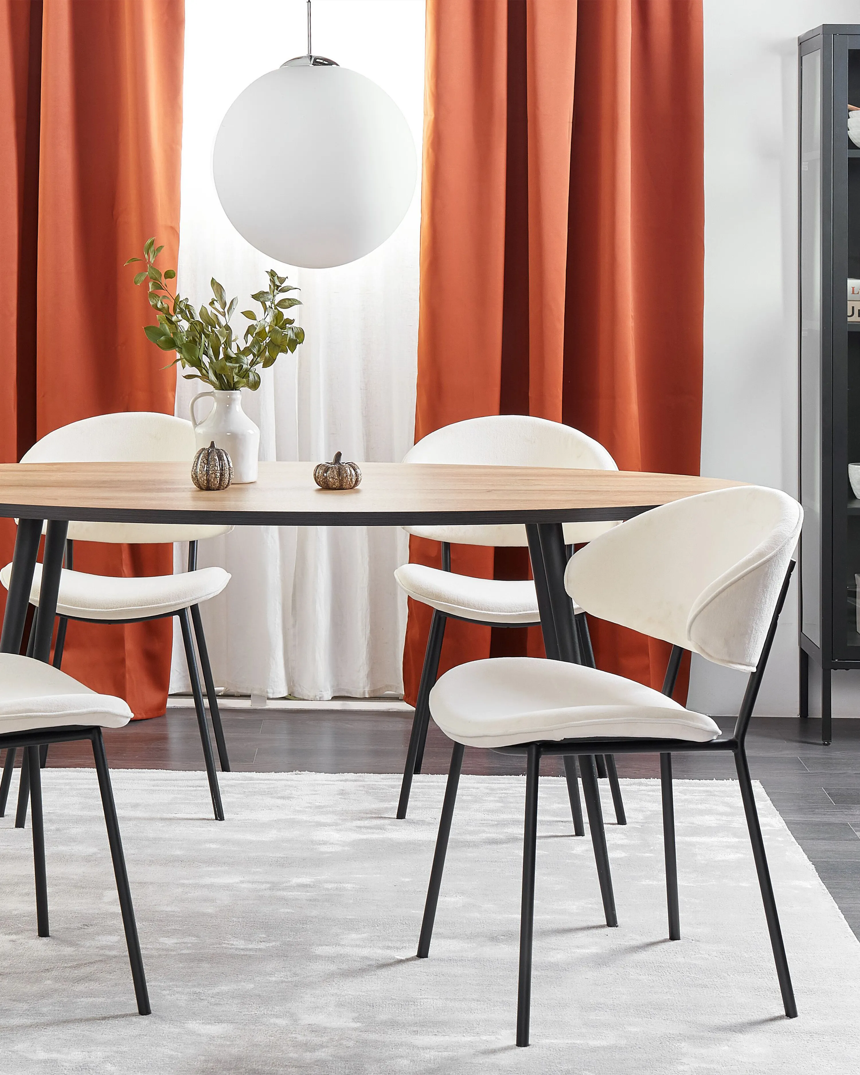 Set van 2 eetkamerstoelen KIANA Lichtbeige