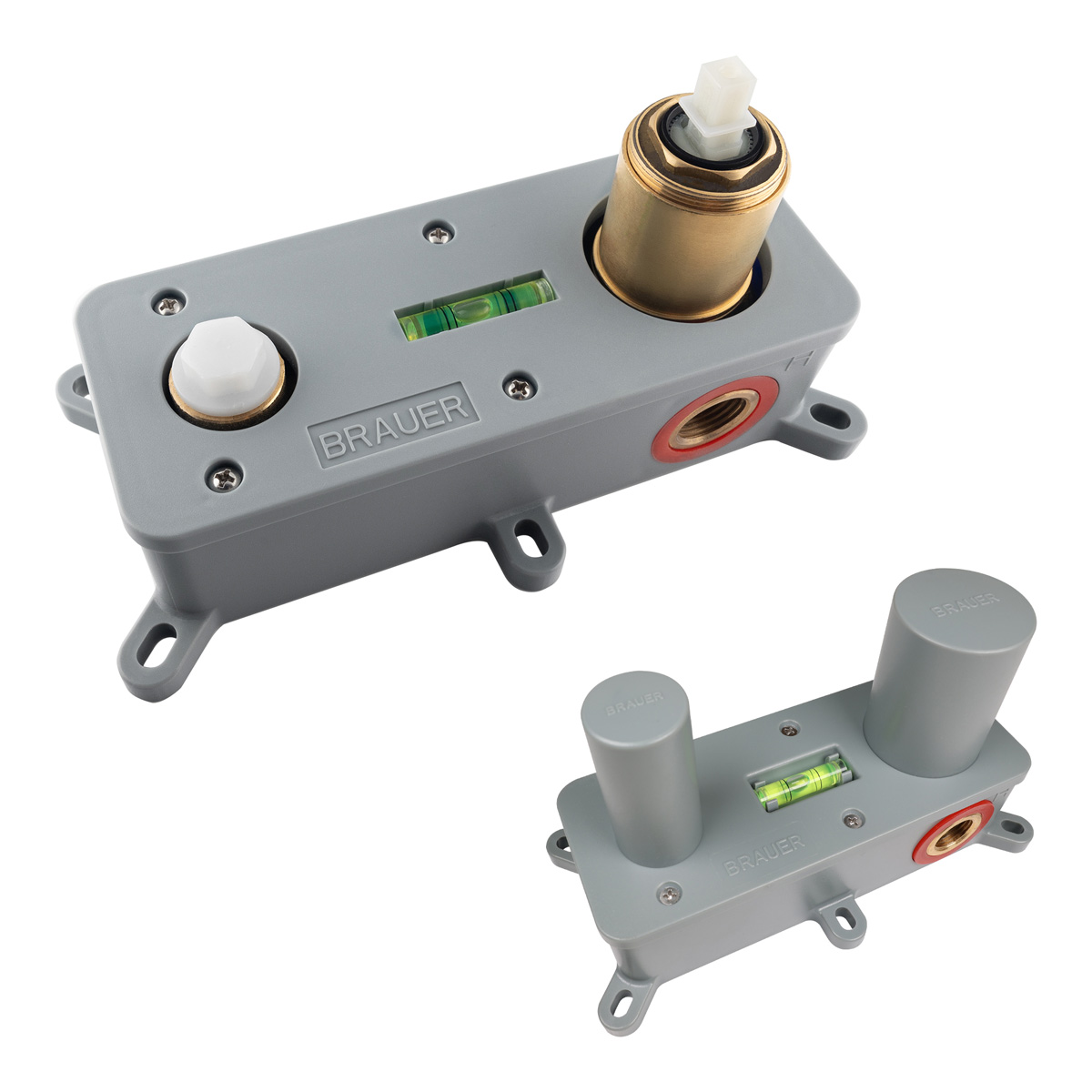 Brauer Stripe inbouw wastafelkraan ColdStart met rechte uitloop en afdekplaat model A1 zwart mat