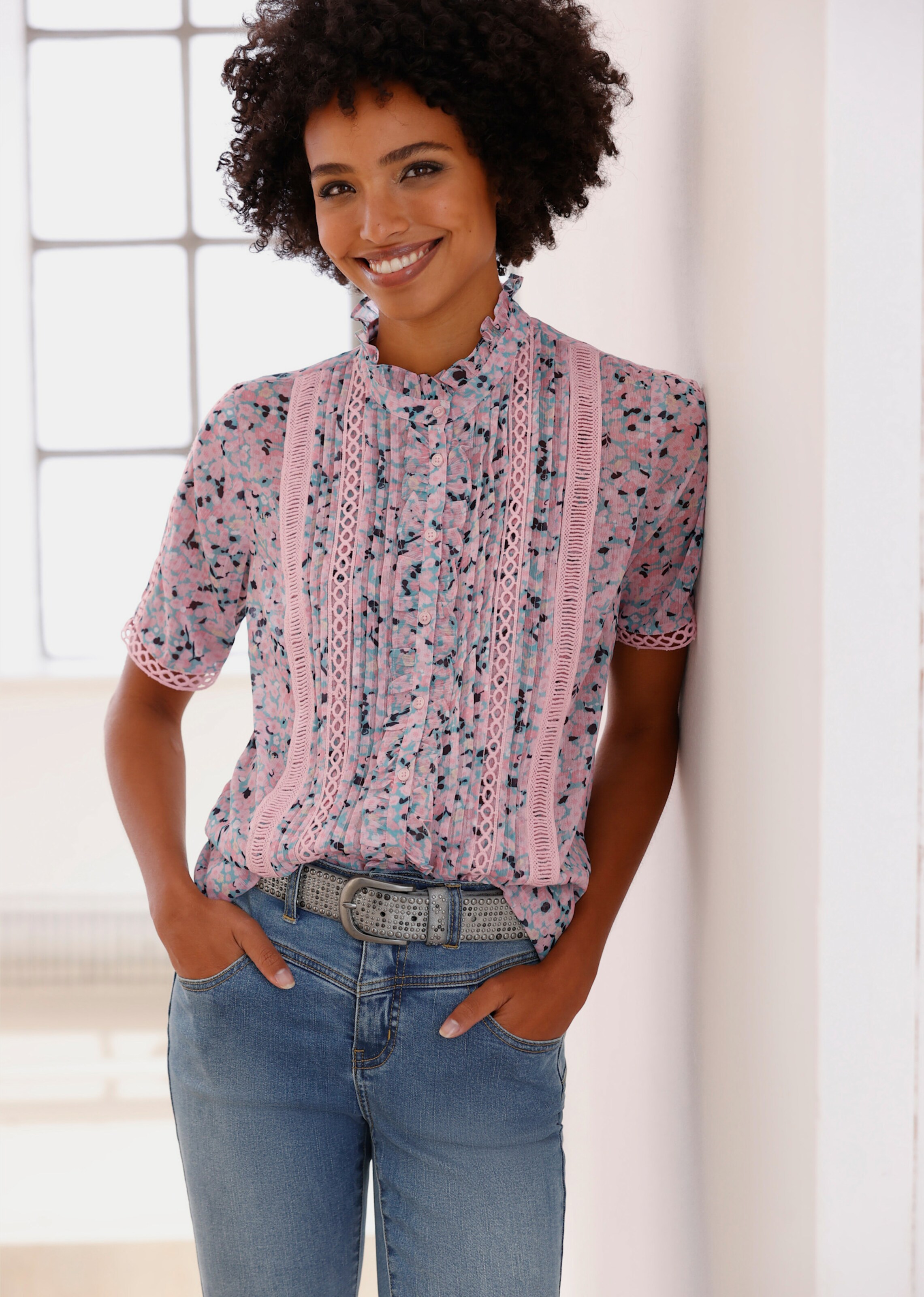 Druckbluse
