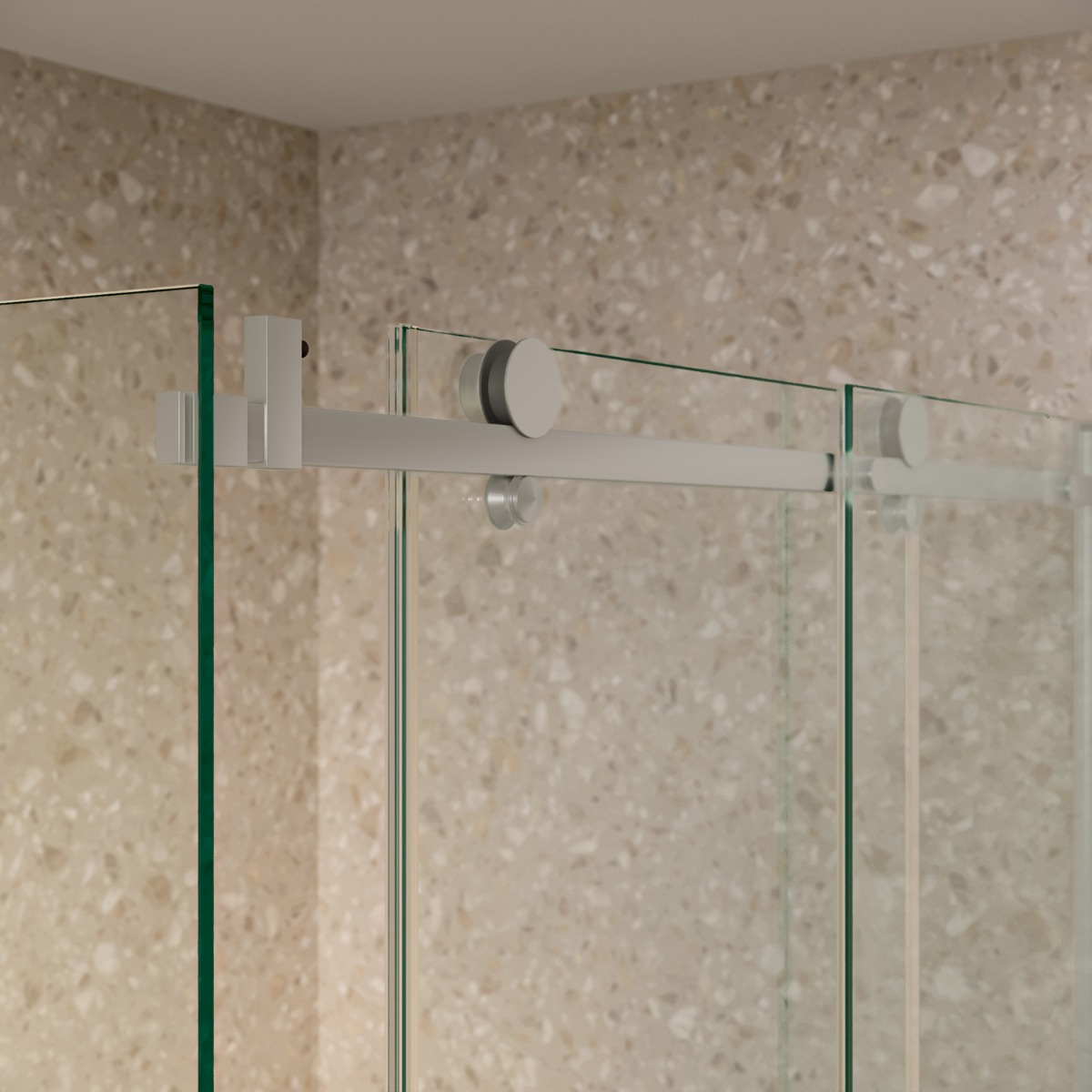 Saniclear Supreme douchecabine 90x90cm anti-kalk RVS