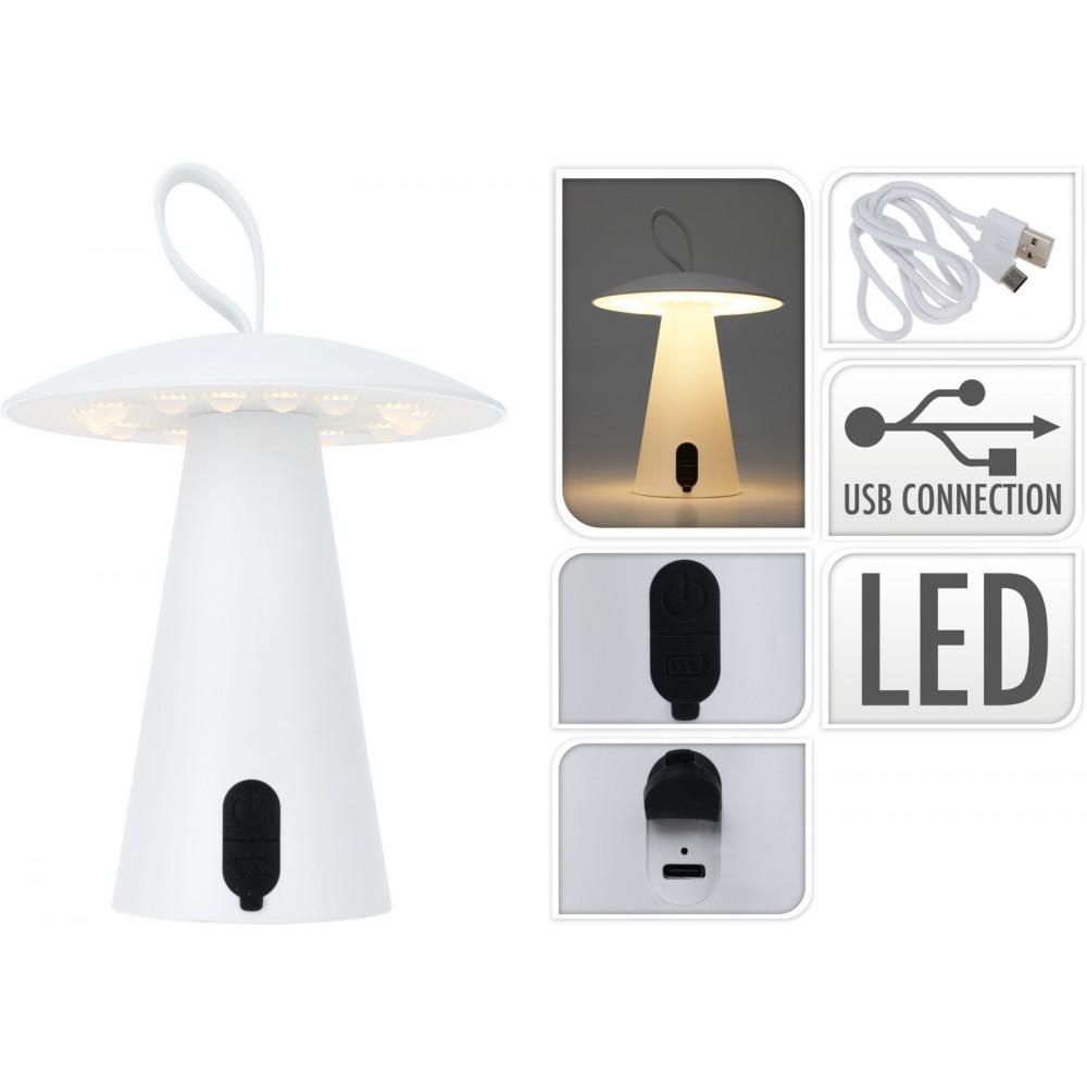 LAMPE DE TABLE 15X17CM USB RECHARGEABLE 16 LED