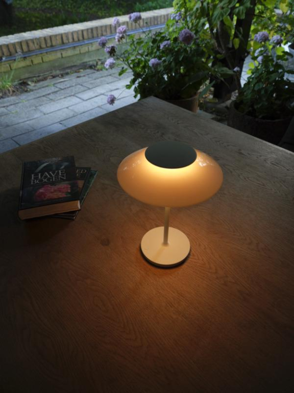 Louis Poulsen PH80 oplaadbare tafellamp Opal White/White