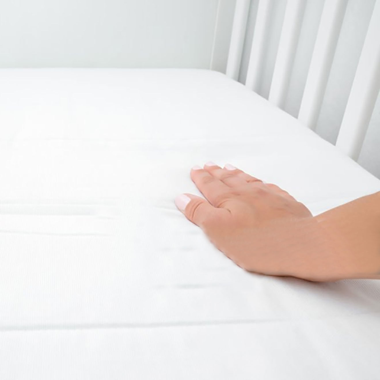 Papate Drap Housse en Coton Bio blanc - 60x120 cm
