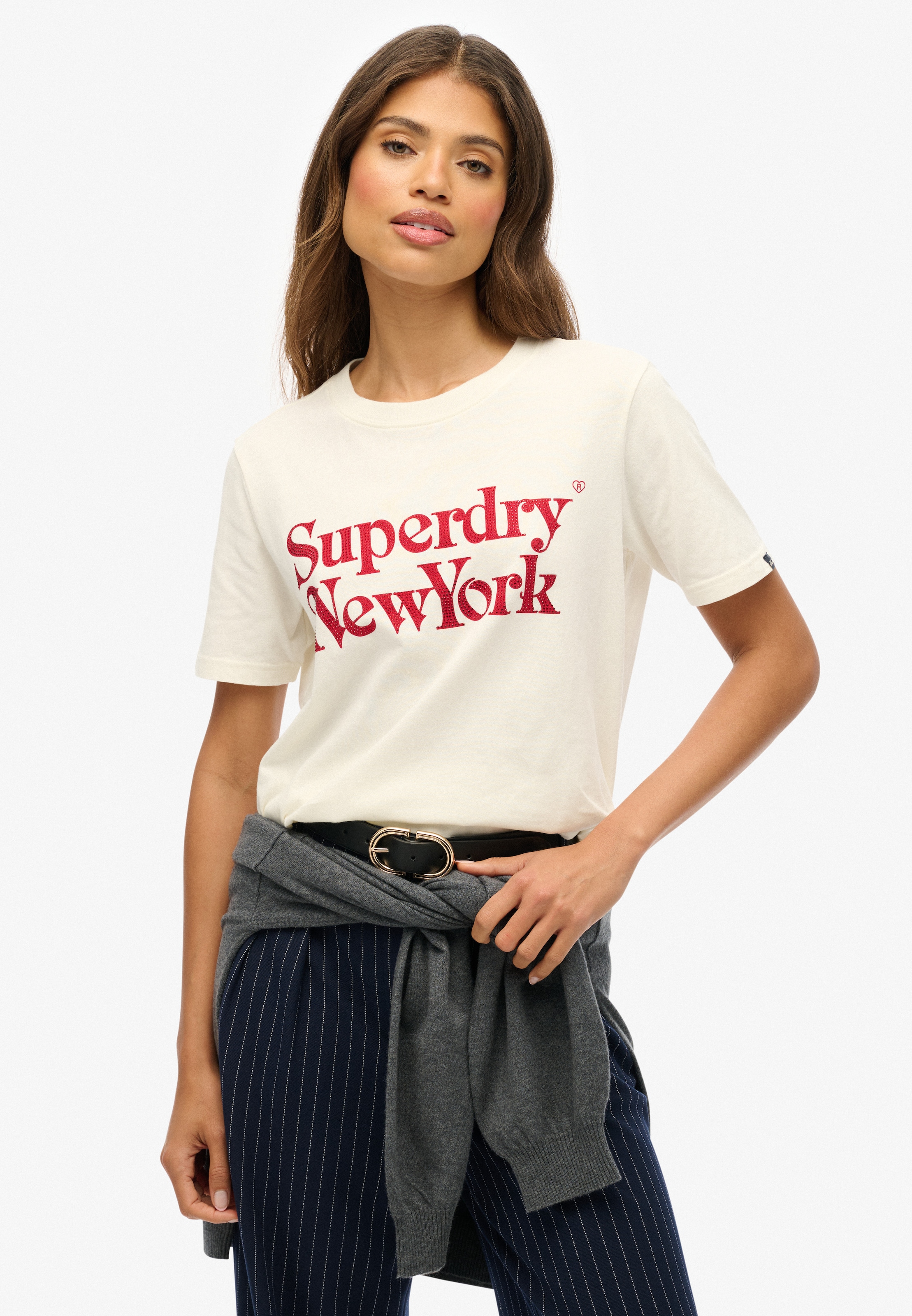 Superdry Print-Shirt »BRAND MARK RELAXED TEE«