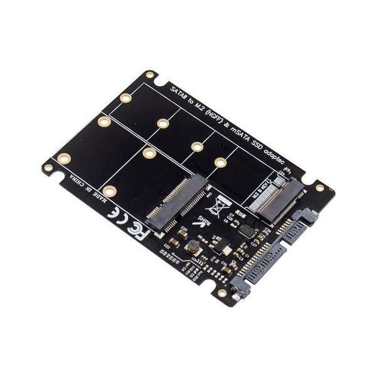 MicroConnect Adaptateur M.2 ou mSATA vers SATA 2.5
