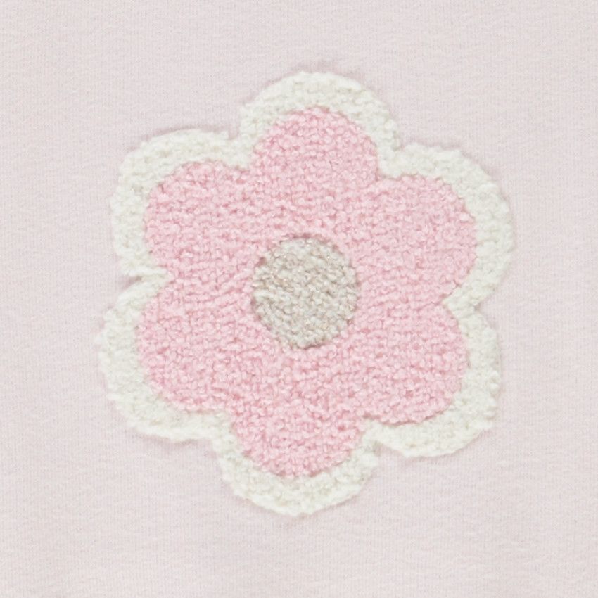 Sweat oversize avec patch bouclettes pour bébé fille - Rose