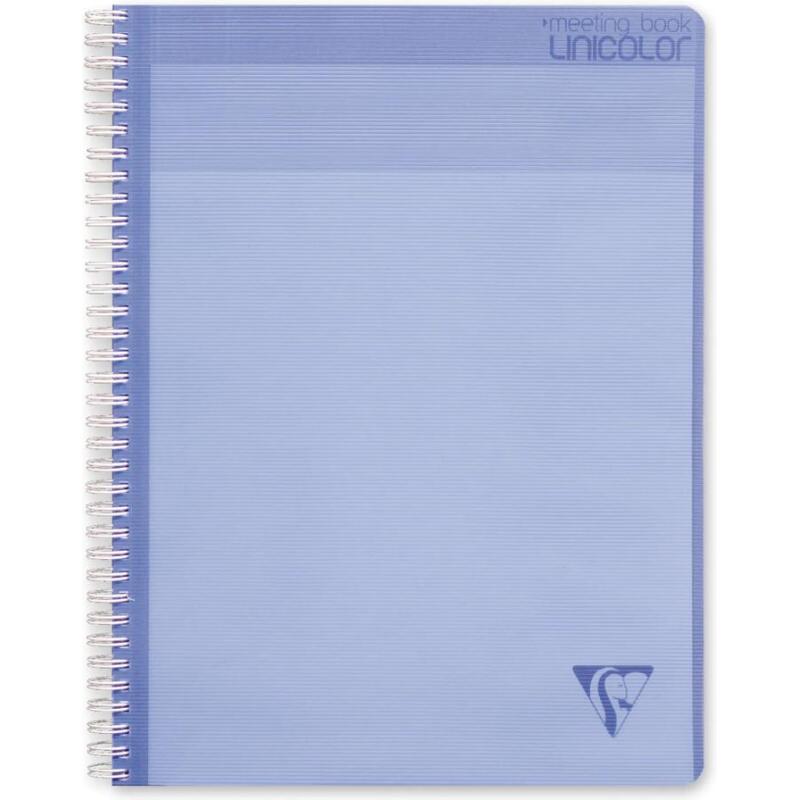 Meeting Book Linicolor FRESH cahier reliure intégrale A4+ 160 pages détachables couverture plastique polypropyène rainuré Couleur aléatoire - Assortis