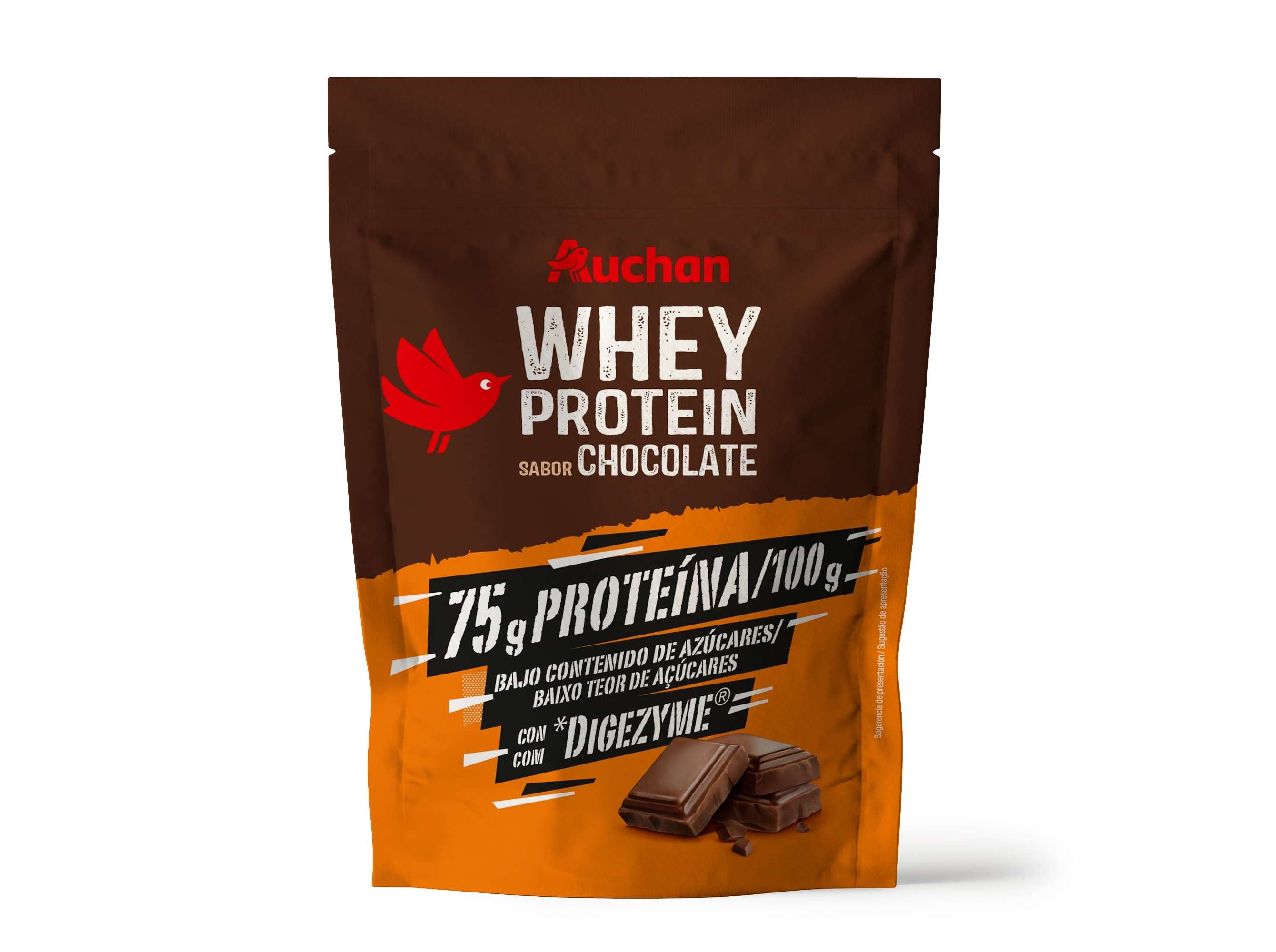 WHEY PROTEIN AUCHAN SABOR CHOCOLATE 400G