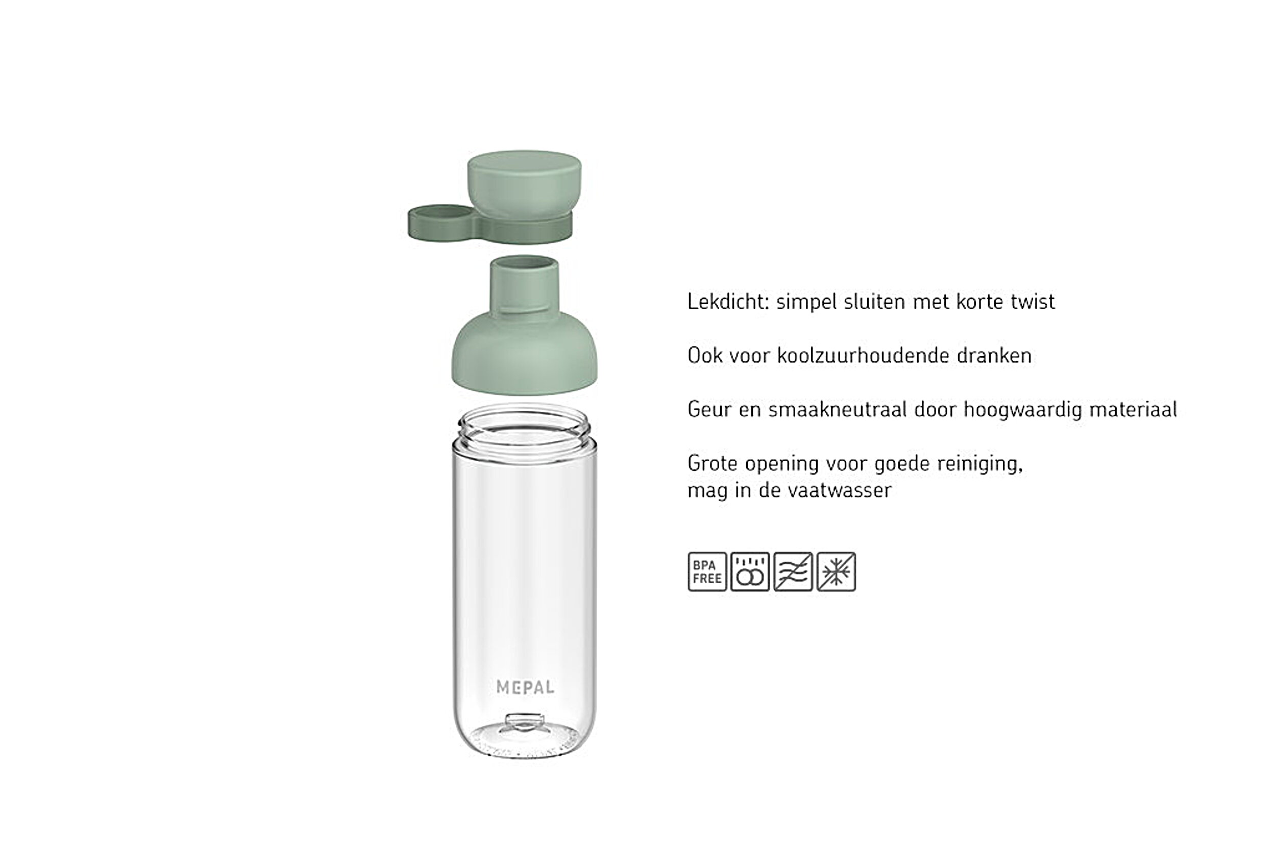 Mepal Vita 900 ml waterfles - Red
