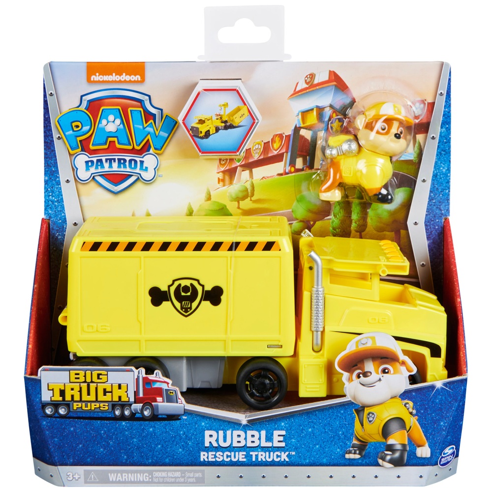 PAW Patrol Großer Truck Pup's Rubble Verwandlungs-Spielzeug-Truck