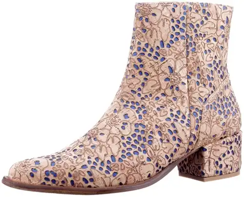 Mascolori beige combi 14012 - maat 42 enkellaars beige combi - maat 42 Calandschoen