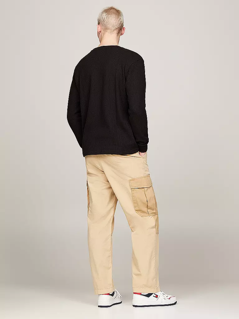 TOMMY JEANS Langarmshirt schwarz