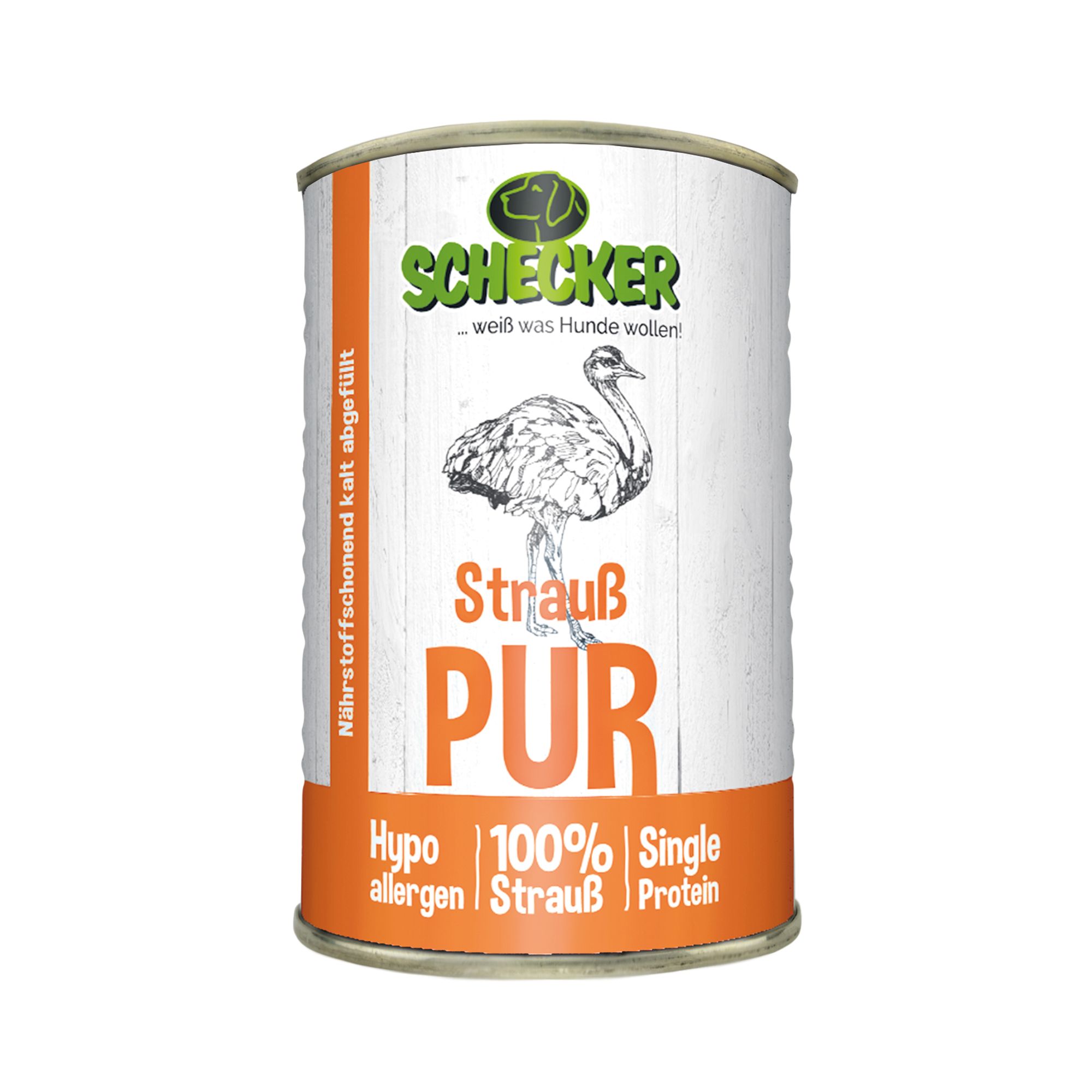 Strauß PUR Nassfutter - beste Qualität - getreidefrei - glutenfrei