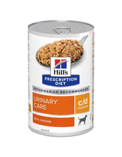 Hill's Prescription Diet C\/D Multicare Urinary Care Blik - Hondenvoer - Kip 370 g