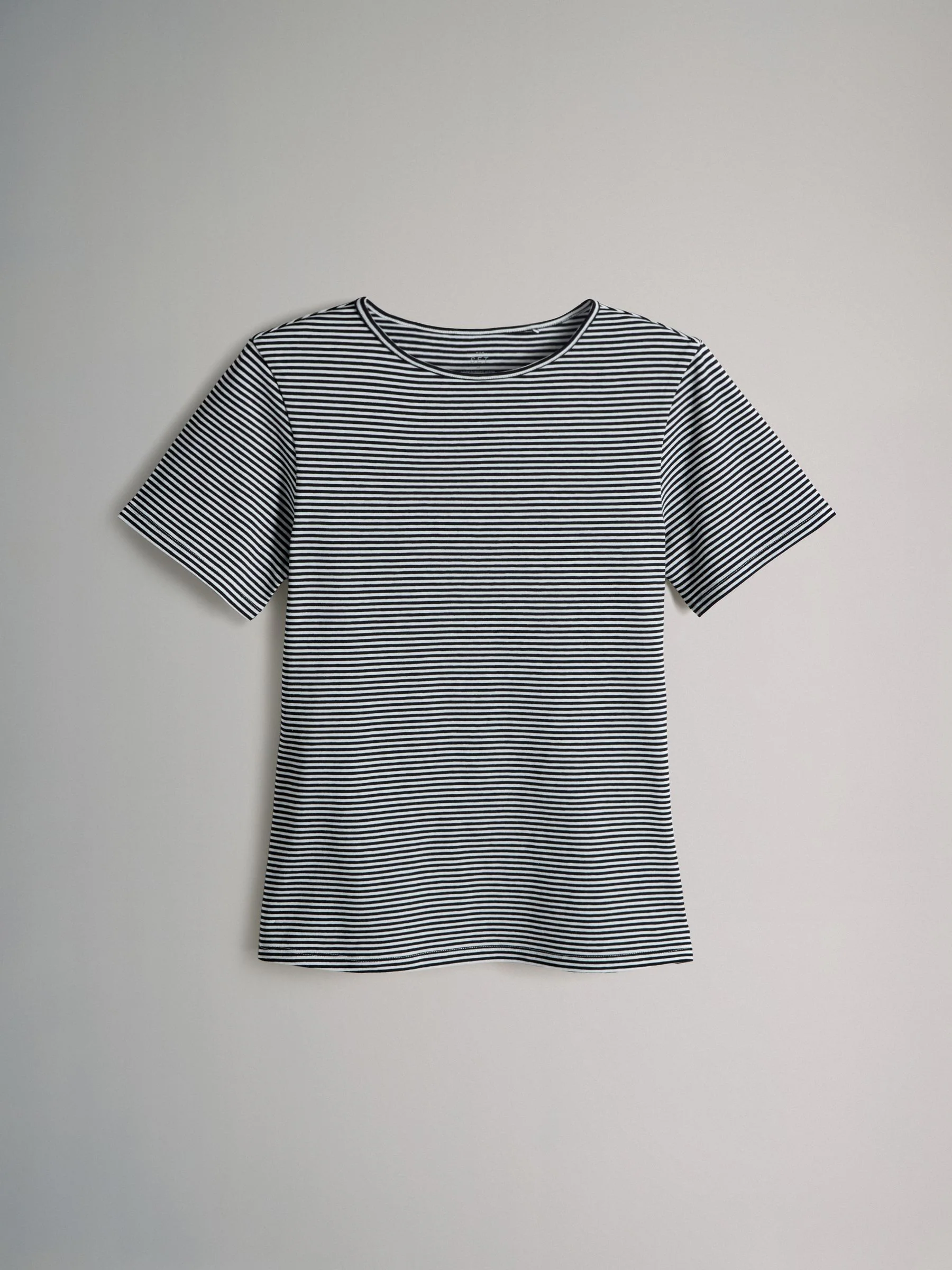 Wit/Zwart/Antraciet/Gemêleerd grijs/Strepen - The Set 5 Pack Korte mouwen T-shirts met Ronde hals