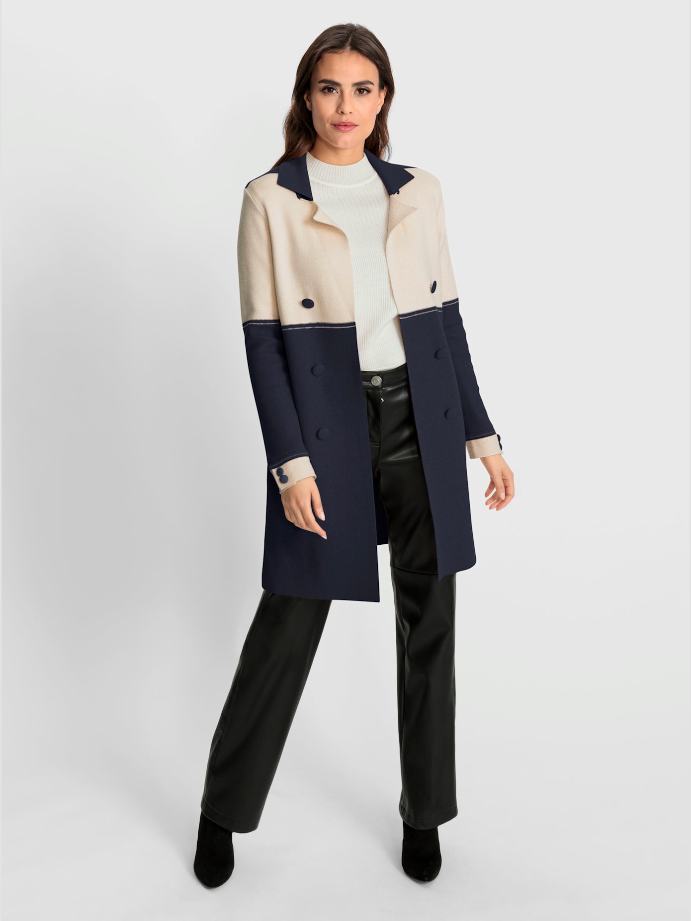 Veste en tricot qualité jacquard élégante