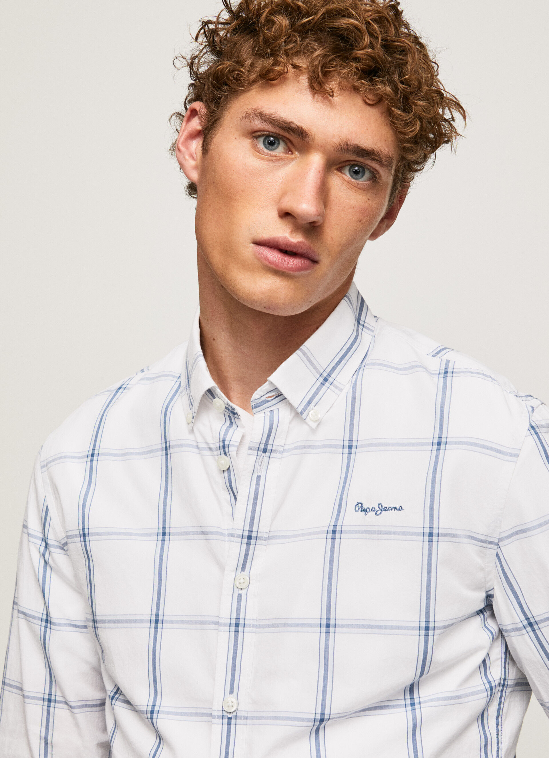 Camisa Lorian Fit Slim Popeline - branco marfim
