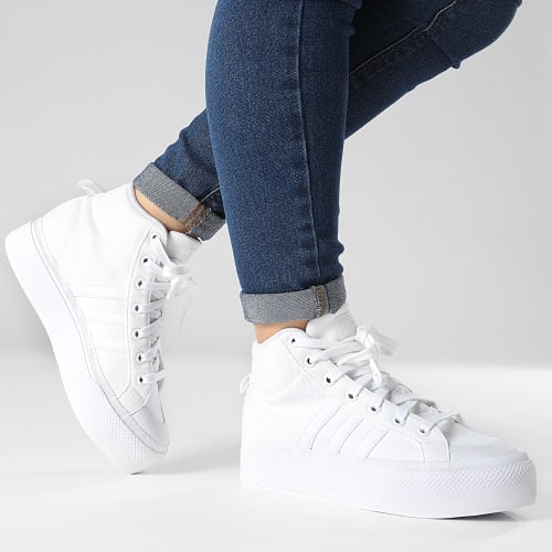 Baskets Montantes Femme Bravada 2.0 Mid Platform IE2316 Footwear White Core White