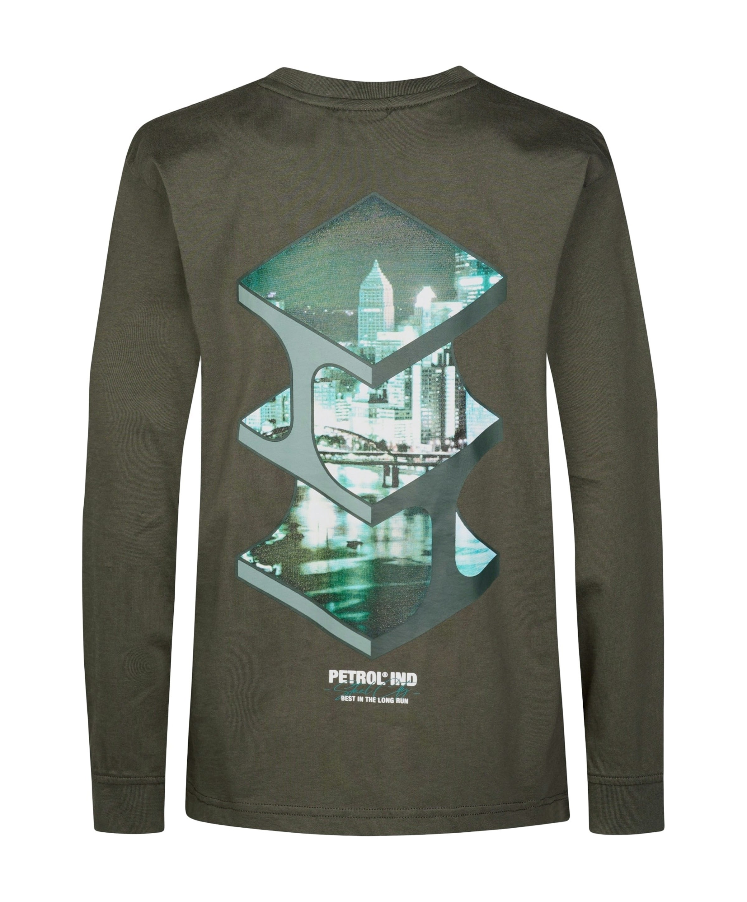Petrol Jongens longsleeve groen