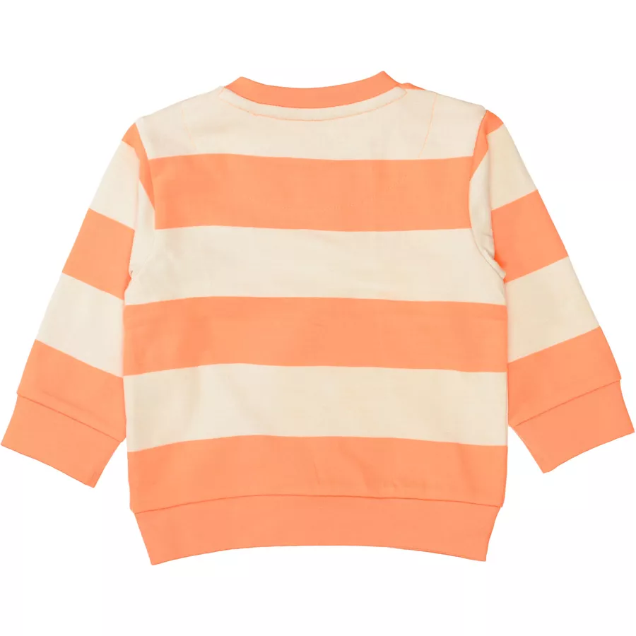 Staccato Sweatshirt orange gestreift
