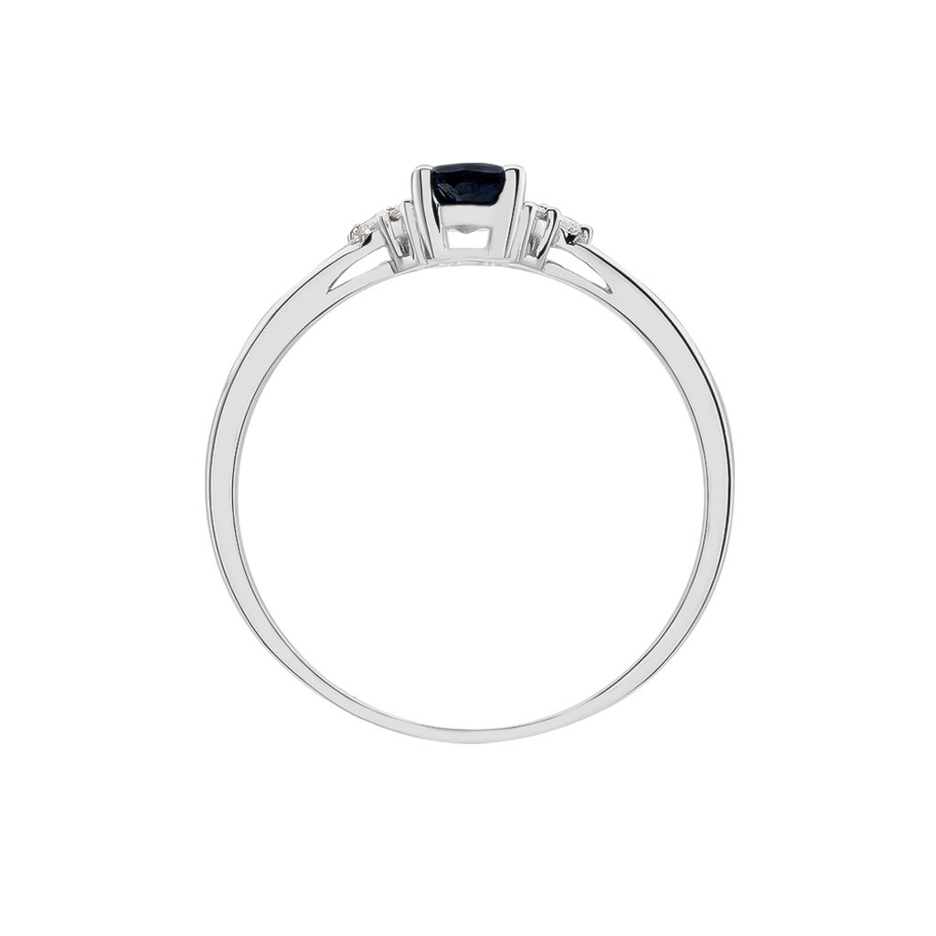 Bague Lea Or Blanc Saphir Et Diamant