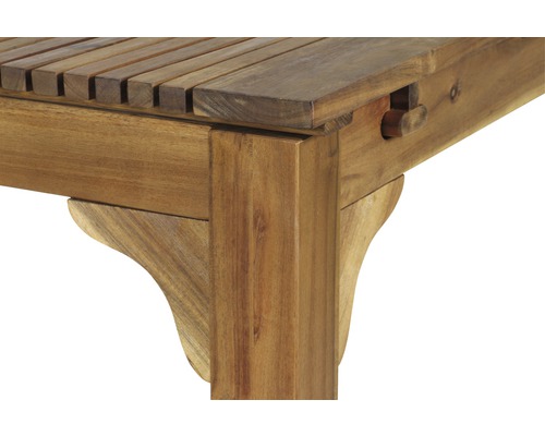 Uitschuifbare tafel Falun Siena Garden acacia 150/200x100x74 cm bruin