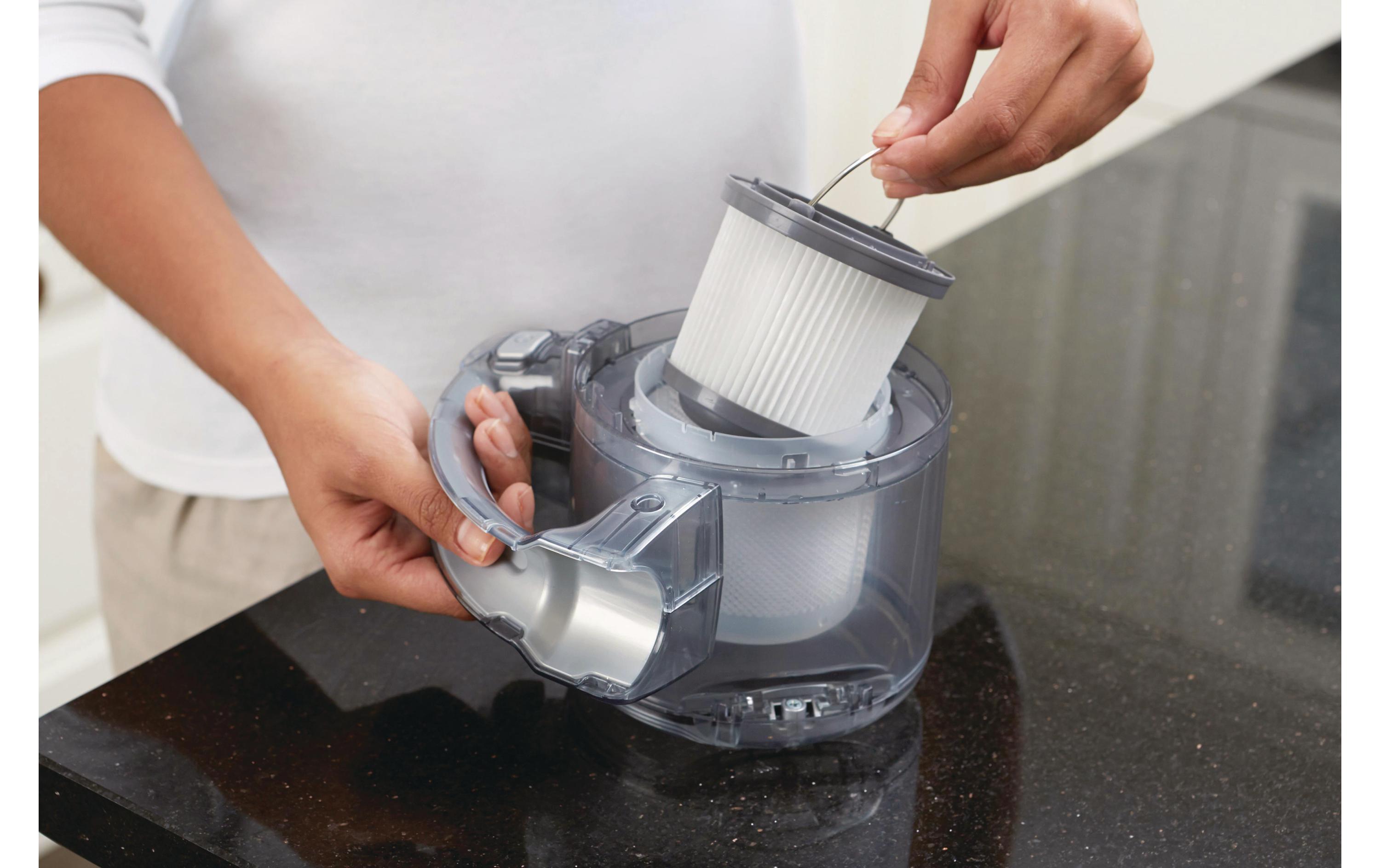 Akku-Handsauger Dustbuster Flexi Silber<br>Portabler Akku-Staubsauger mit Schnellladefunktion