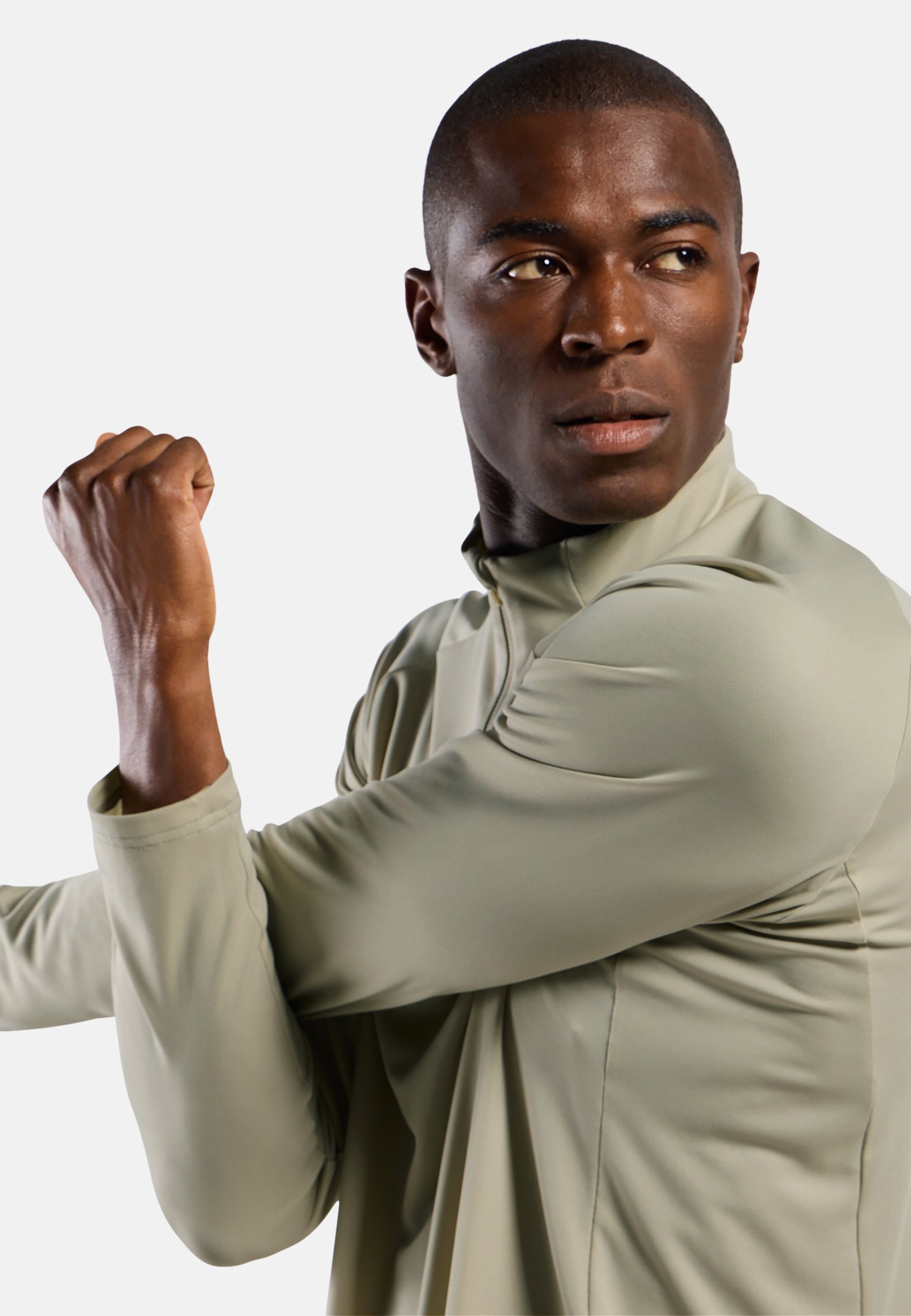 Herren Essentials Mid Layer in agate gray