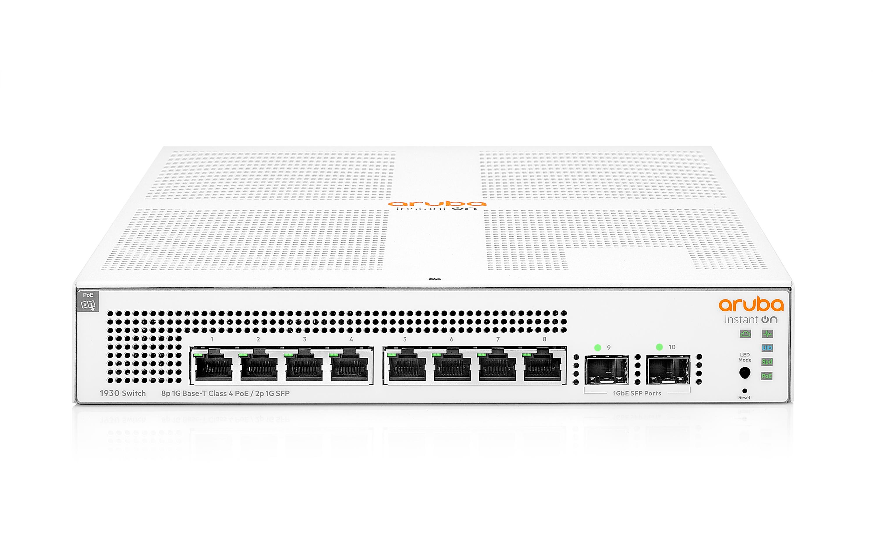 PoE+ Switch Aruba Instant On 1930-8G PoE+ 124W 8 Port<br>Aruba Instant On 19308G Class4 PoE 2SFP 124WSwitch