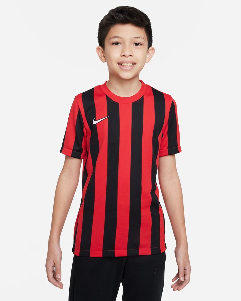 Maillot Nike Striped Division IV Rouge & Noir pour enfant