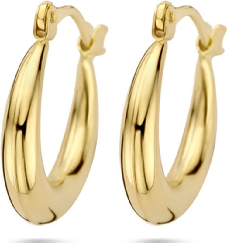 14K geelgoud oorringen 17,5 mm 4033232