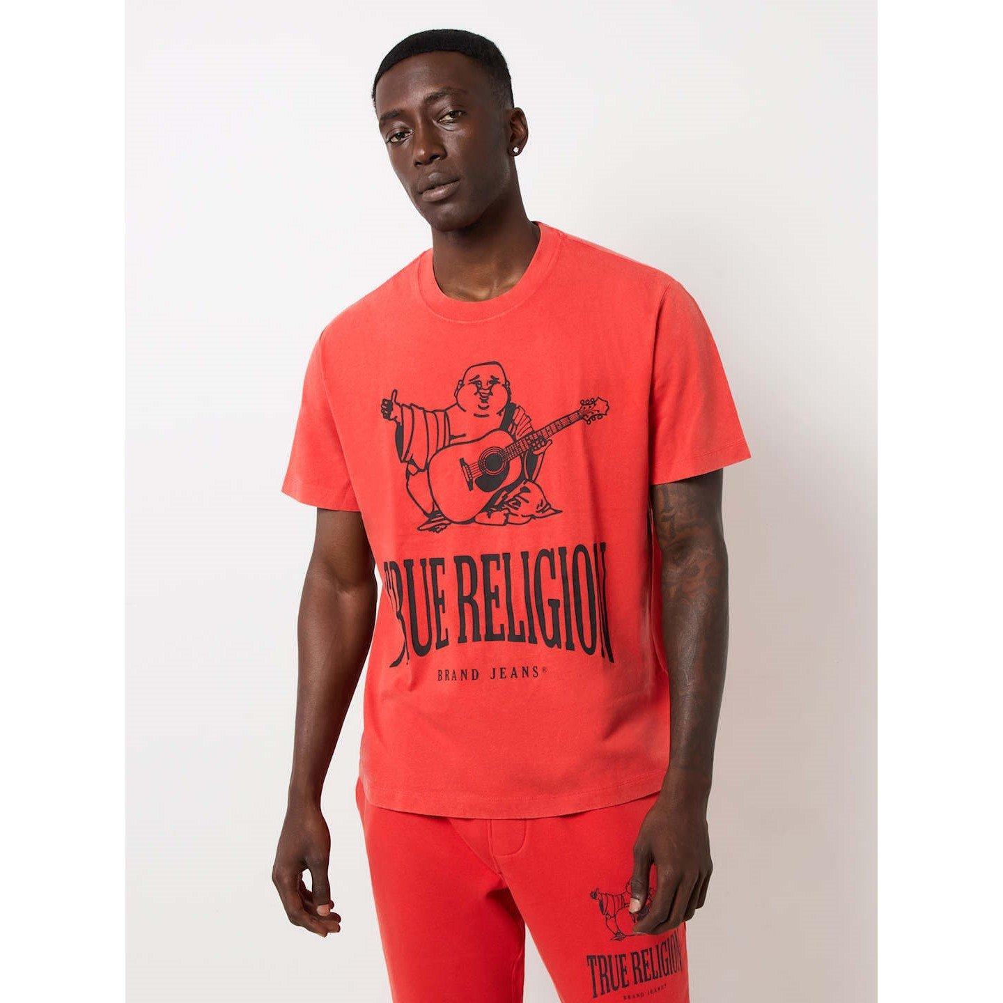 True Religion TR Crackle Vintge T Shirt Mens