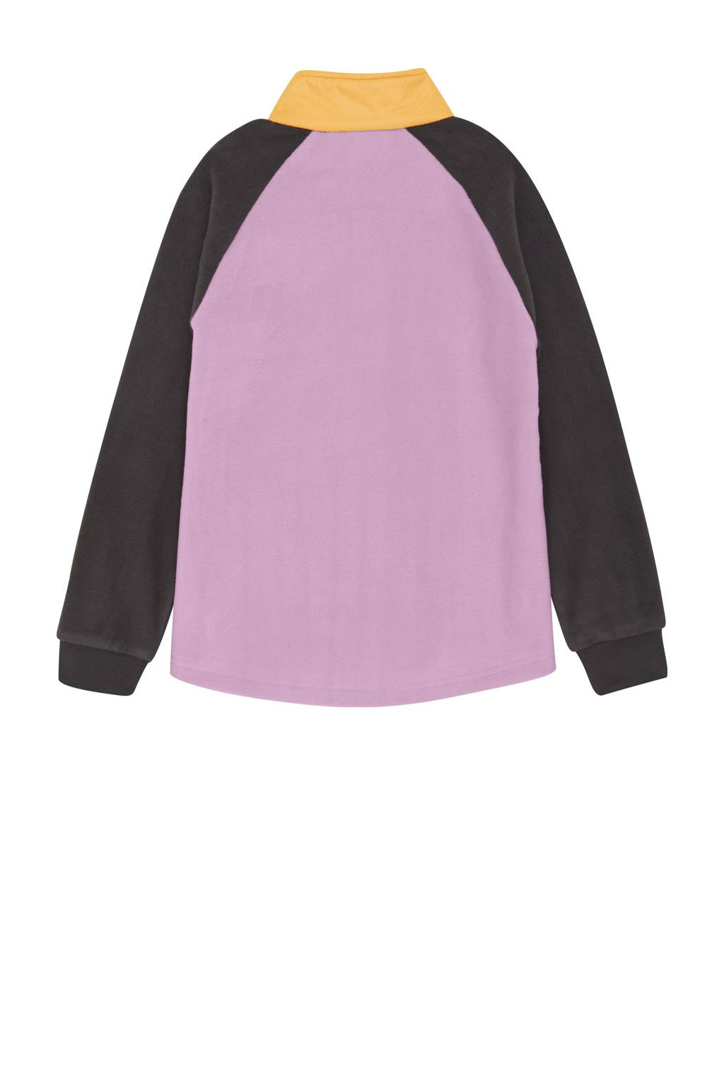 Color Kids fleece anorak lila/zwart/geel