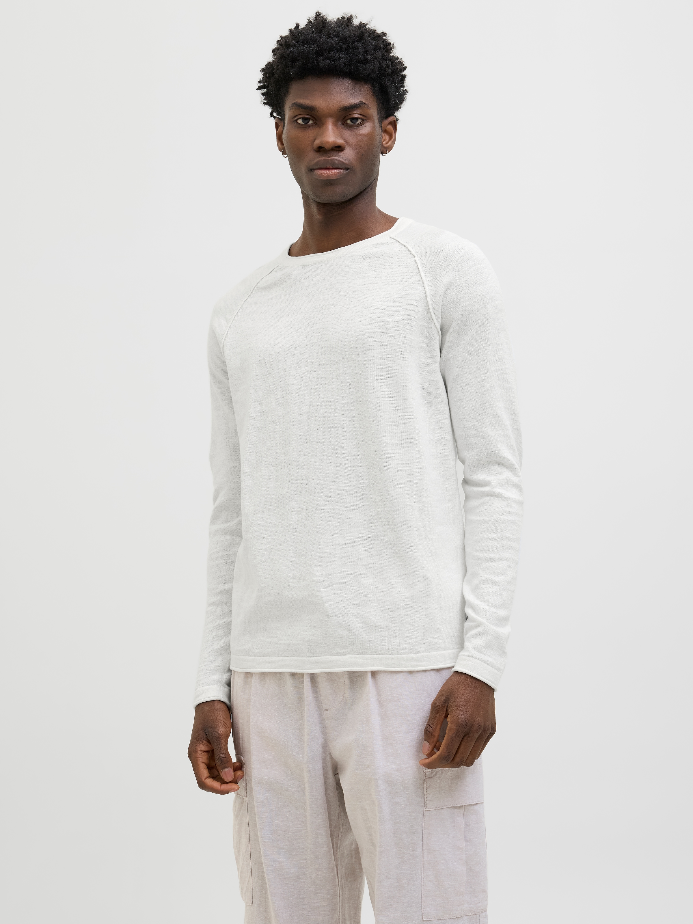 Jack & Jones Rundhalspullover »JJEBREEZE KNIT CREW NECK SN«, mit Rundhalsausschnitt